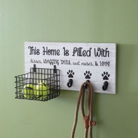 Dog Leash Organizer with Hooks