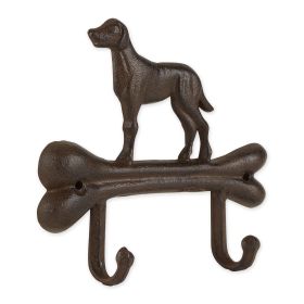 DOG WITH BONE WALL HOOK