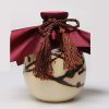 500ml Beige Ceramic Wine Jar Hand Painted Wine Bottle Vintage Chinese Style Wine Flask Flagon