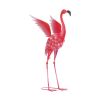 FLYING FLAMINGO METAL DECOR