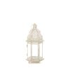 Small Distressed White Lantern