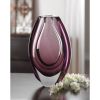 Wild Orchid Art Glass Vase