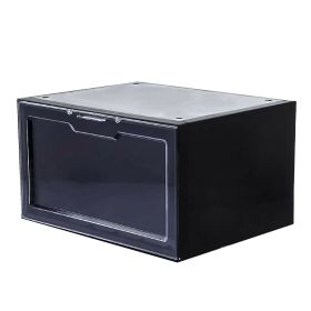 Magnetic Drop Side Shoe Box w/ Sensor LED Light (Color: Black)